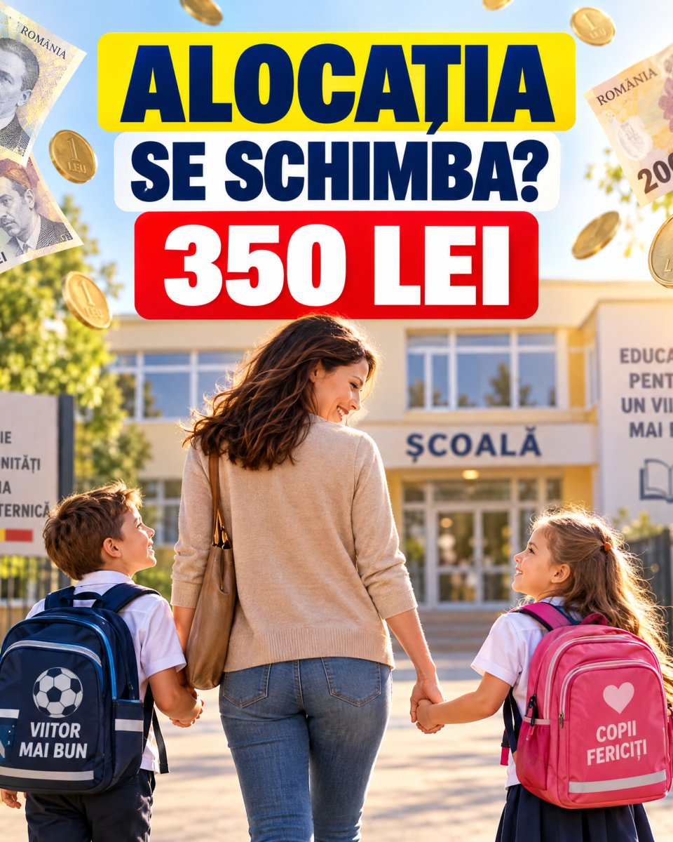 Alocația copiilor s-ar putea schimba: 350 de lei cu bursa de prezență