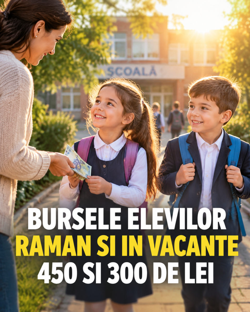 Bursele elevilor raman si in vacante, 450 si 300 de lei pe luna, anul scolar 2026-2027