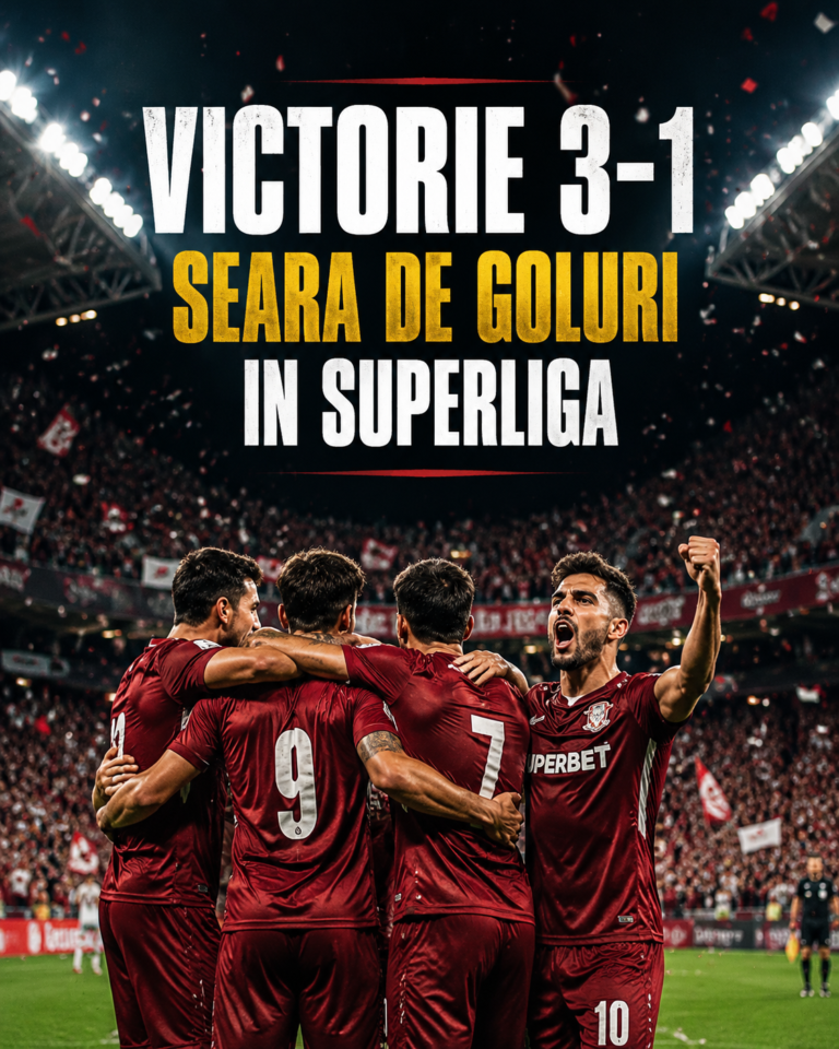 CFR Cluj – FC Botoșani 3-1! Victorie lejeră pentru ardeleni, moldovenii au jucat în 10 din minutul 9