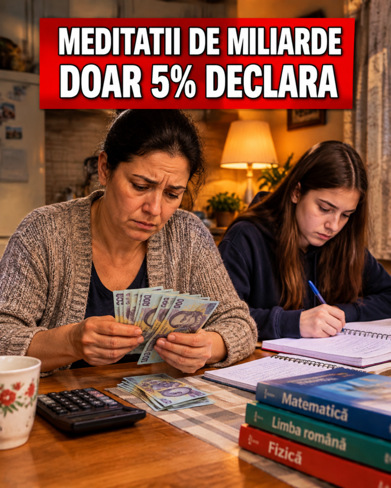 Piața neagră a meditațiilor. Doar 5% dintre profesori declară veniturile, iar părinții plătesc până la 200 de lei pe oră