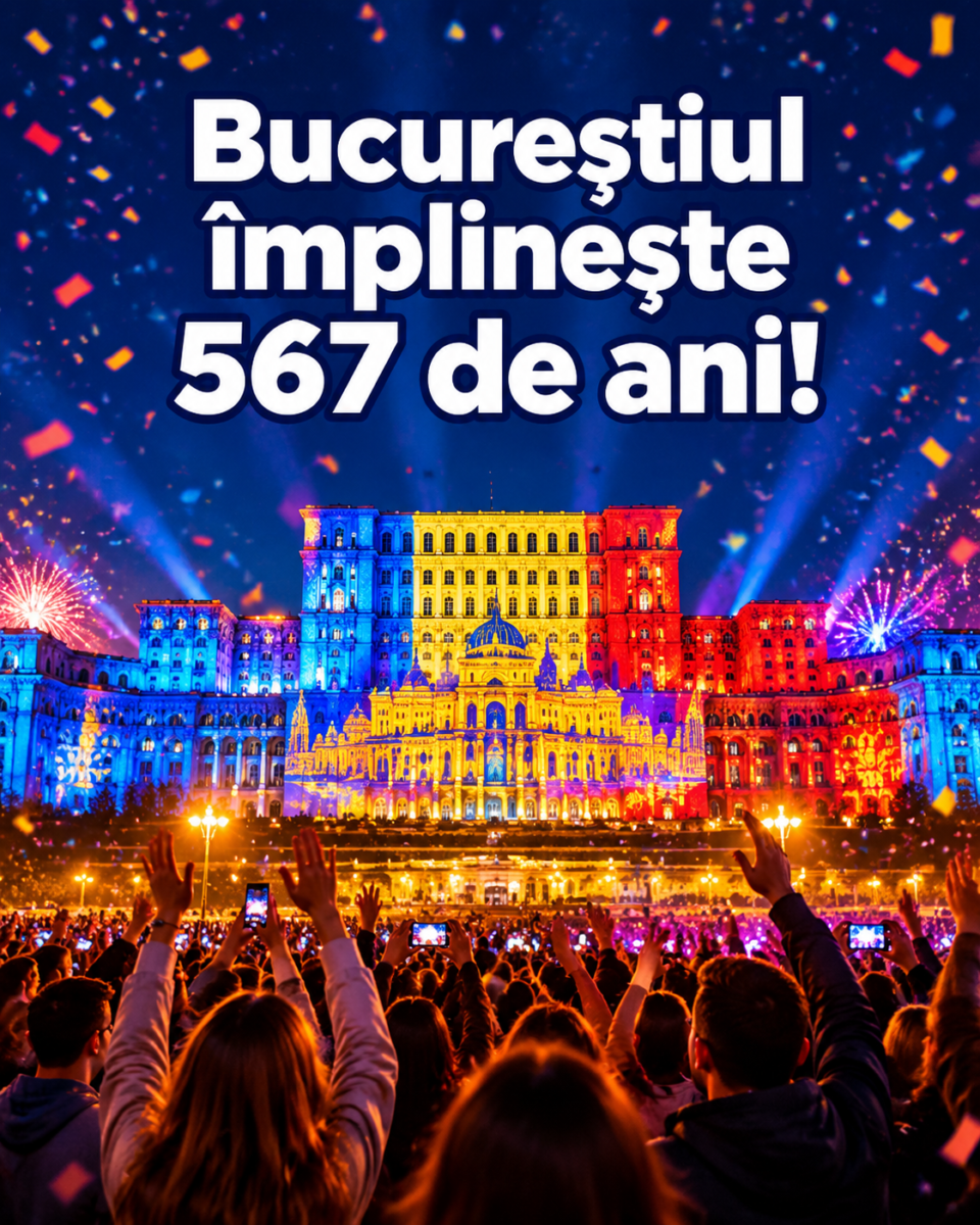 Zilele Bucureștiului 2026. Capitala împlinește 567 de ani: concerte, proiecții uriașe și intrare liberă, pe 19-20 septembrie