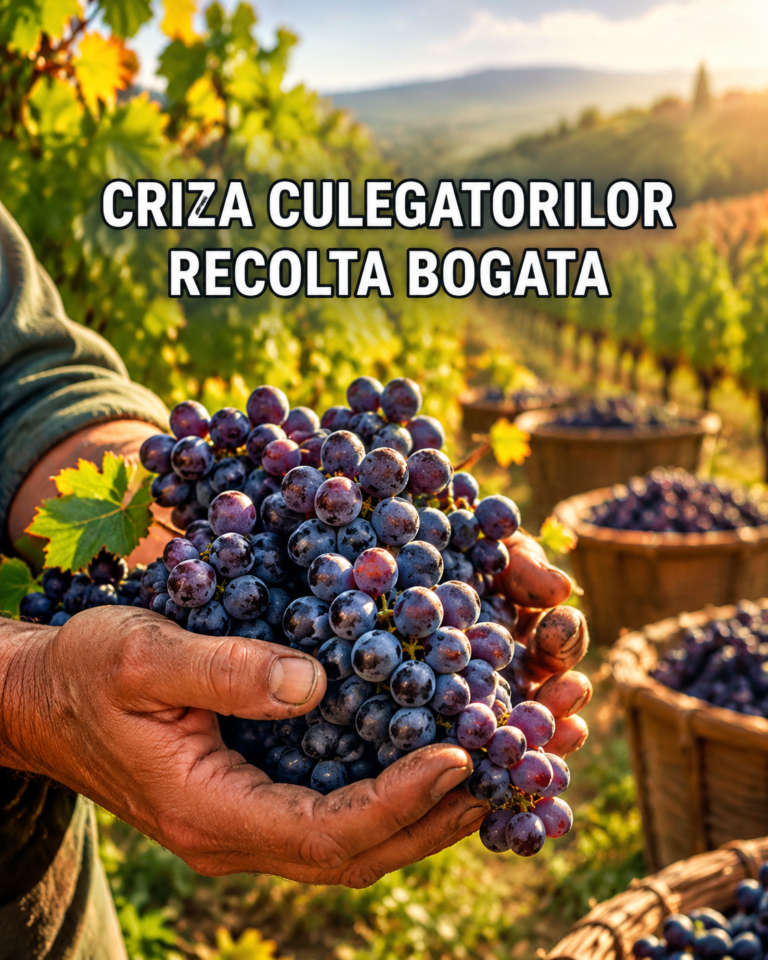 Recoltă bogată, dar nimeni n-o culege! Tone de struguri riscă să putrezească în podgoriile românești