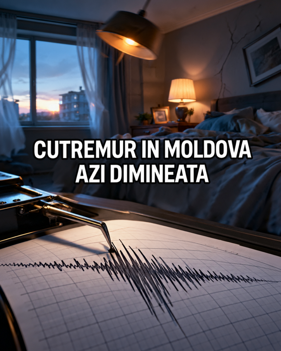 Cutremur în Moldova, azi dimineață – seism de 3,1 în județul Suceava
