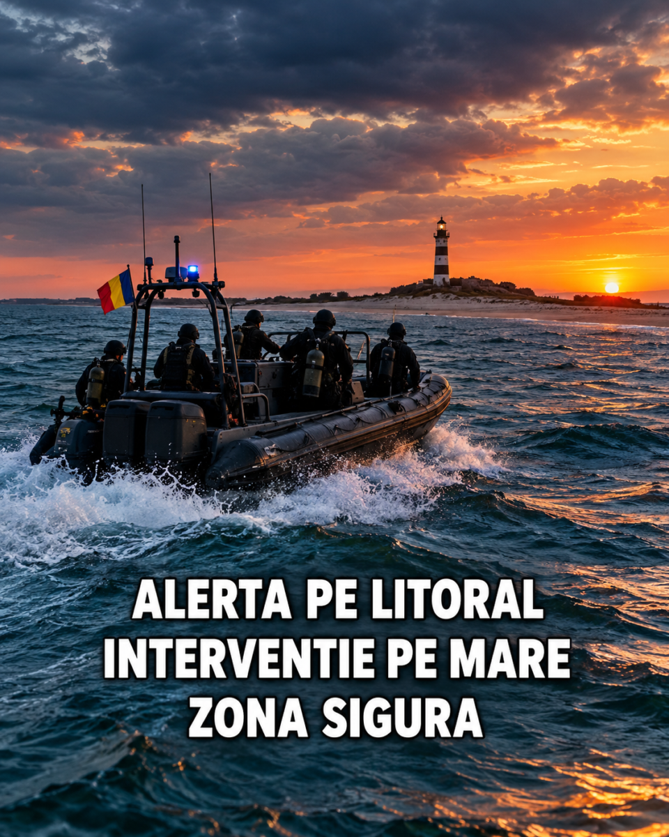 Scafandrii militari ai Fortelor Navale intervin pe mare la Grindul Chituc