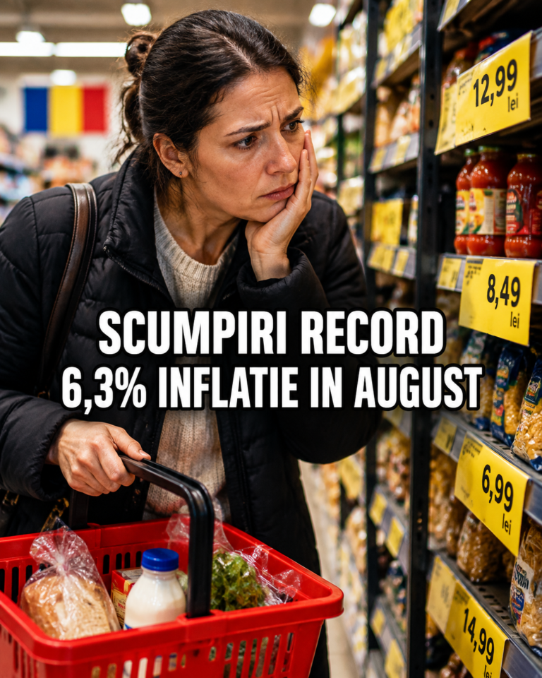 România, din nou campioana scumpirilor din UE. Inflația a scăzut la 6,3% în august, dar rămâne cea mai mare din Europa