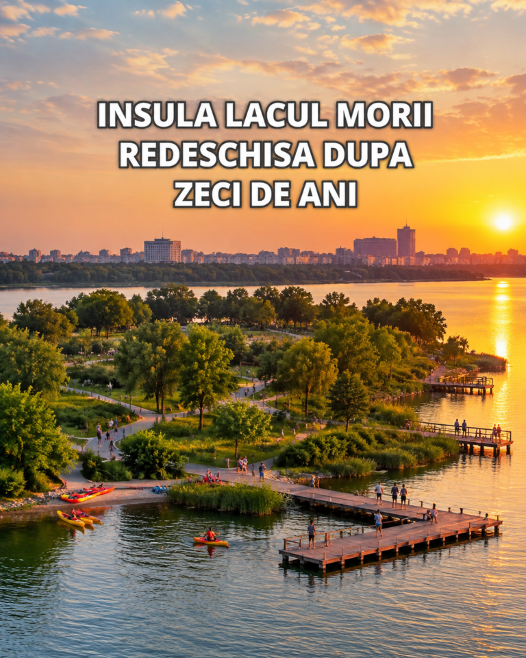 Insula Lacul Morii s-a redeschis! Cum arată noul parc din București, după zeci de ani de paragină