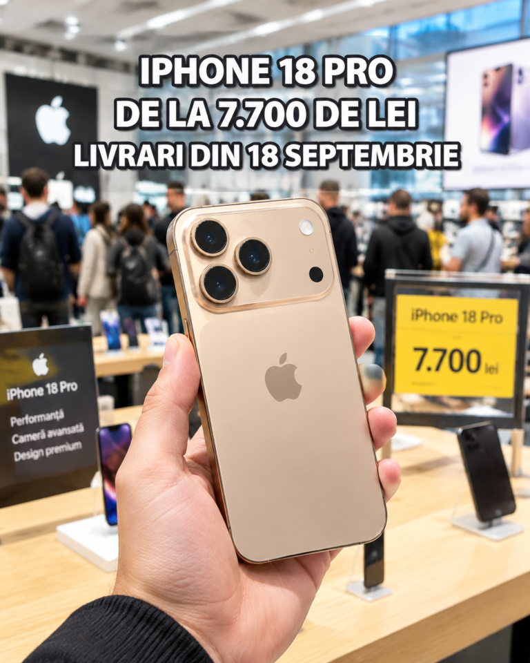 iPhone 18 Pro în România. Prețuri de la 7.700 de lei și livrări din 18 septembrie