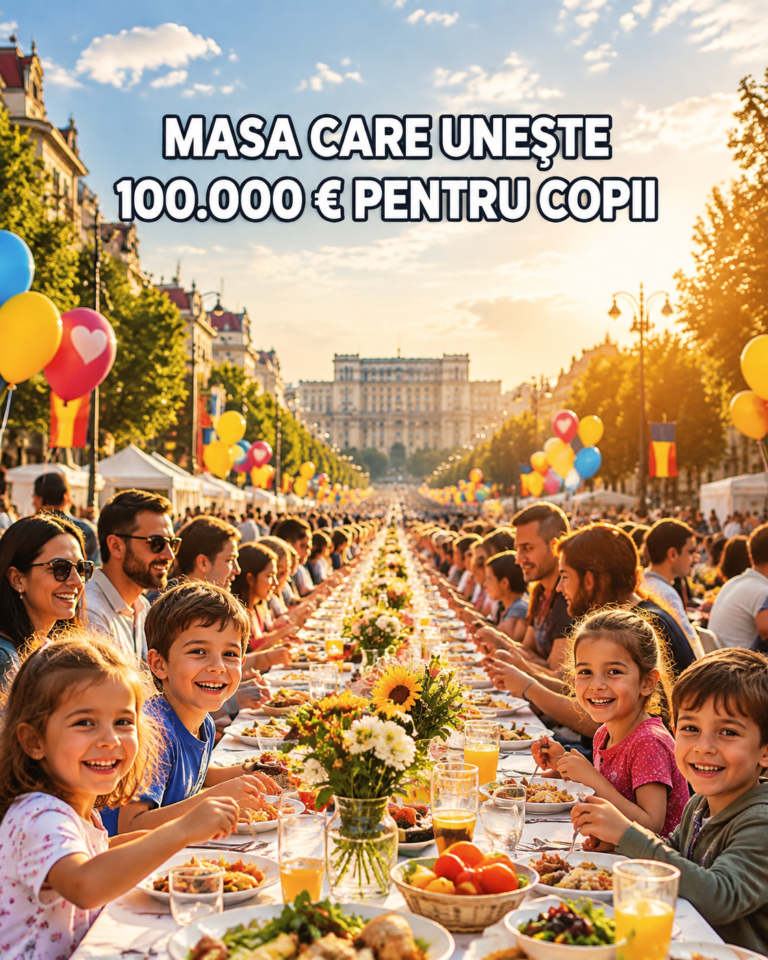 20.000 de oameni la aceeași masă, în București. Peste 100.000 de euro strânși pentru primul spital de psihiatrie pediatrică