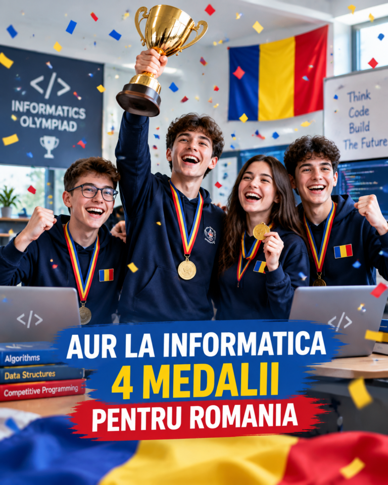 Aur, argint și bronz pentru România! Elevii români au cucerit 4 medalii la Olimpiada Balcanică de Informatică