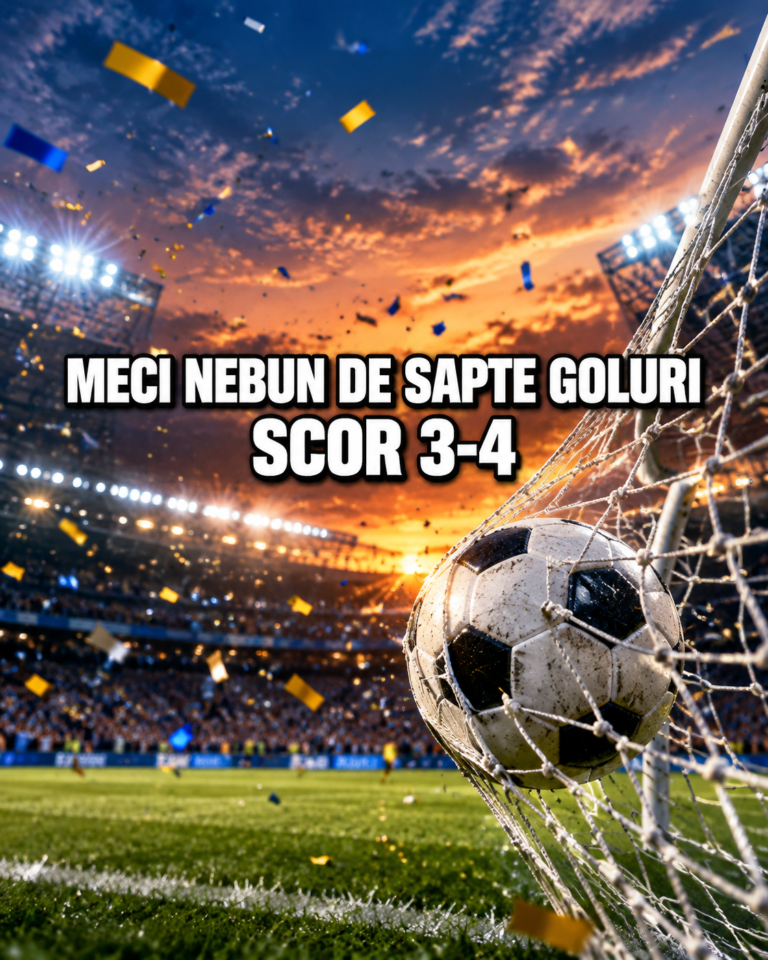 Spectacol cu șapte goluri în Liga 2! Poli Timișoara a învins Popești-Leordeni cu 4-3, după un meci nebun la Clinceni