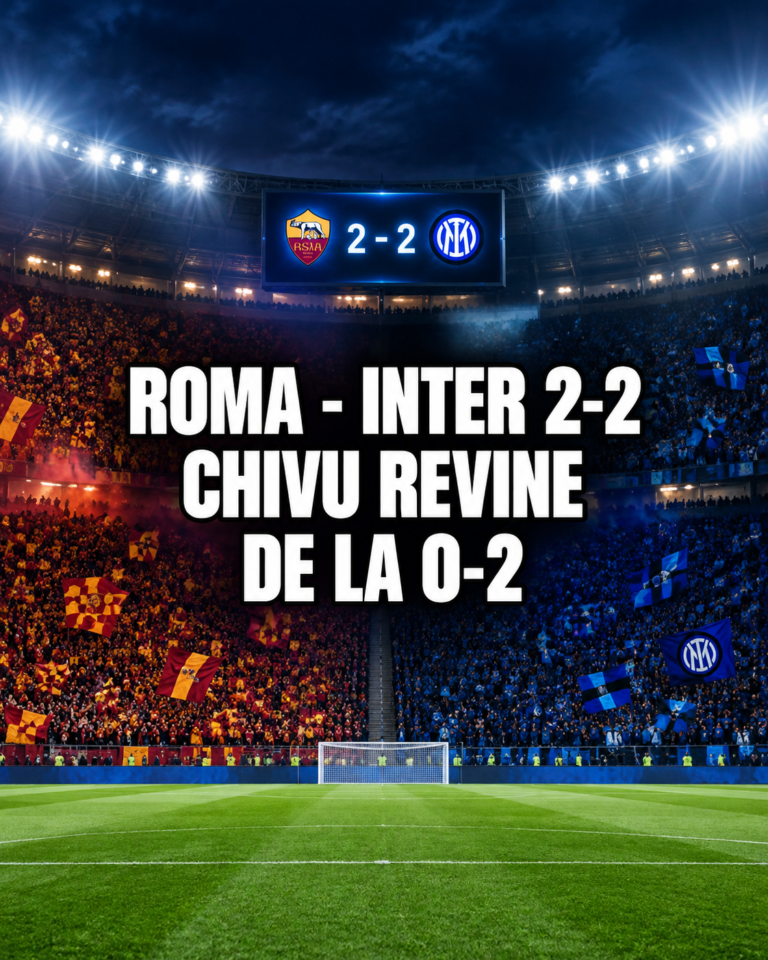 Chivu, seară magică pe Olimpico! Inter a revenit de la 0-2 cu AS Roma și rămâne neînvinsă în Serie A