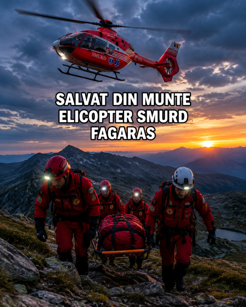 Elicopter SMURD si echipa Salvamont in interventie in Muntii Fagaras, 20 septembrie 2026