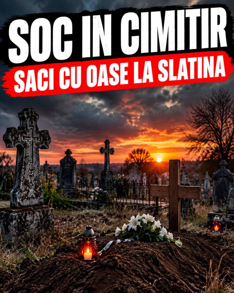 Soc in cimitirul din Slatina! Saci cu oseminte, gasiti intr-o groapa. Ce spune primarul