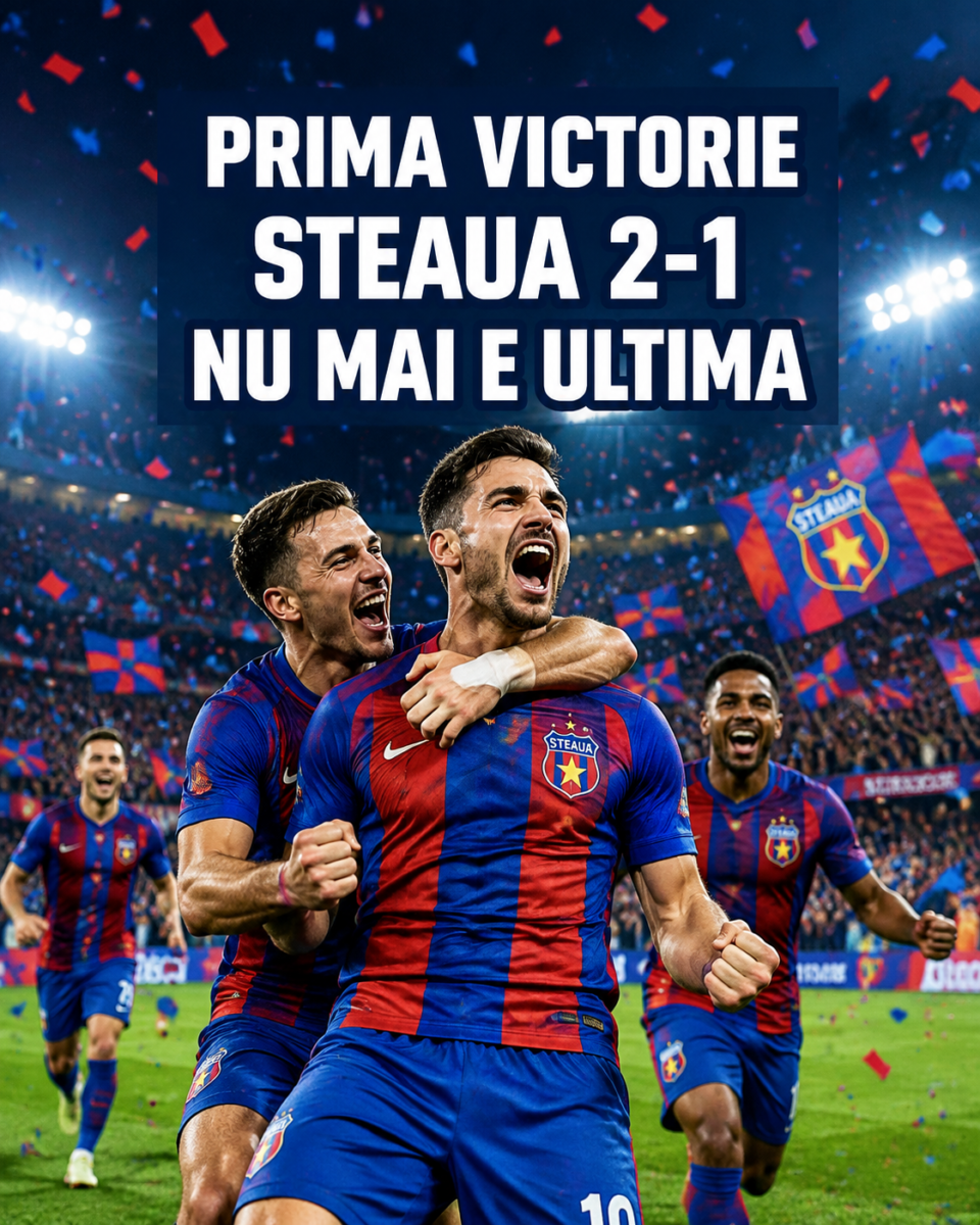 Jucatorii Stelei sarbatoresc prima victorie a sezonului in Liga 2, 2-1 cu Gloria Bistrita